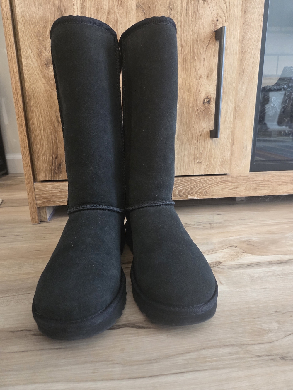 UGG Tall Black Suede Women's Winter Boots